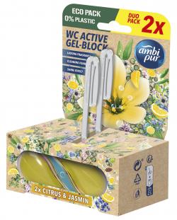Ambi Pur WC Active Gel-Block Duftspüler Citrus & Jasmin Duo