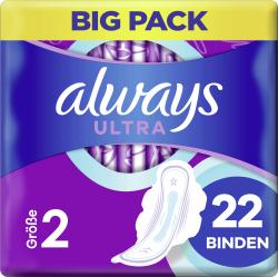Always Ultra Damenbinden Long (Größe 2) Mit Flügeln