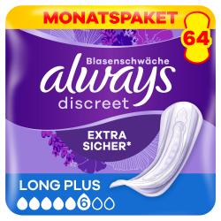 Always Discreet Inkontinenz-Einlagen Long Plus