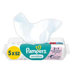 Pampers Sensitive Feuchttücher 5 Packungen