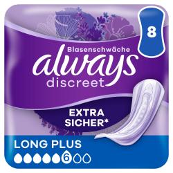 Always Discreet Inkontinenz-Einlagen Long Plus