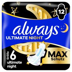 Always Ultimate Night Max Protection Binden mit Flügeln (Größe 6)