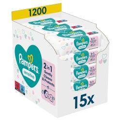 Pampers Feuchte Tücher Sensitiv 15 Packungen