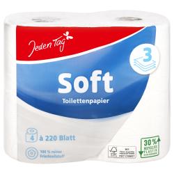 Jeden Tag Soft Toilettenpapier 3-lagig