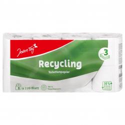 Jeden Tag Toilettenpapier Recycling 3-lagig
