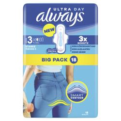 Always Ultra Day Binde Long Plus mit Flügeln (Größe 3)