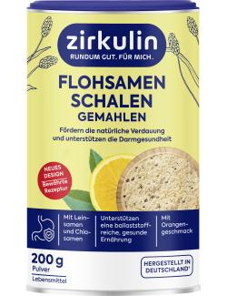 Zirkulin Flohsamenschalen gemahlen Orangengeschmack