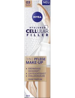 Nivea Hyaluron Cellular Filler 3in1 Pflege Make-Up 03 Dunkel