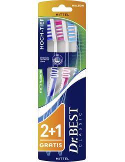 Dr. Best Zahnbürsten Classic Hoch-Tief Mittel