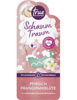 True by Tetesept Schaum Traum Schaumbad Pfirsich Frangipaniblüte
