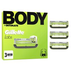 Gillette Labs Body + Intimate Rasierklingen 3er