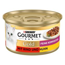 Purina Gourmet Gold Feine Komposition mit Rind und Huhn