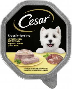 Cesar Klassik-Terrine mit zartem Huhn und Truthahn