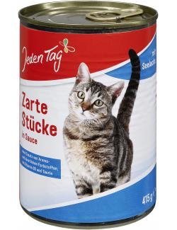 Jeden Tag Katze Zarte Stücke in Sauce mit Seelachs