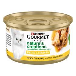 Purina Gourmet Nature's Creations Feine Streifen Reich an Huhn
