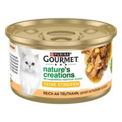 Purina Gourmet Nature's Creations Feine Streifen Reich an Truthahn