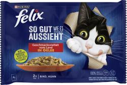 Felix So gut wie es aussieht Geschmacksvielfalt vom Land in Gelee Rind, Huhn