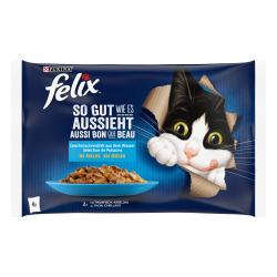 Felix So gut wie es aussieht Geschmacksvielfalt aus dem Wasser Thunfisch, Kabeljau