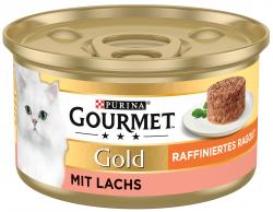 Purina Gourmet Gold raffiniertes Ragout mit Lachs