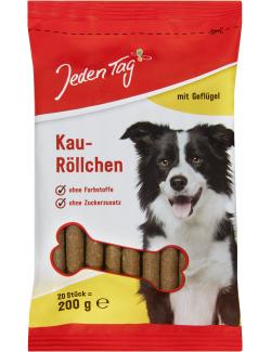Jeden Tag Hund Kauröllchen mit Geflügel