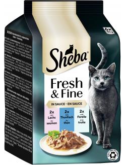 Sheba Fresh & Fine in Sauce mit Fisch