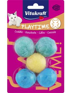 Vitakraft Plüschbälle mit Schelle für Katzen