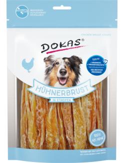 Dokas Hund Hühnerbrust in Streifen