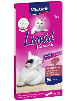 Vitakraft Katzensnack Liquid Leberwurst + Biotin