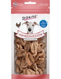 Dokas Hund Hühnerherzen gefriergetrocknet