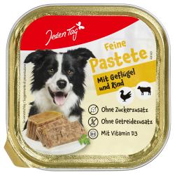 Jeden Tag Hund Feine Pastete Geflügel und Rind