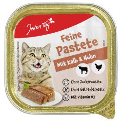Jeden Tag Katze Pastete mit Kalb und Huhn