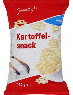 Jeden Tag Kartoffelsnack gesalzen