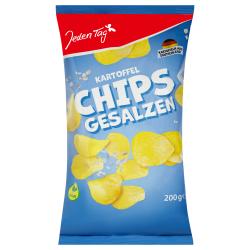 Jeden Tag Kartoffelchips Salz
