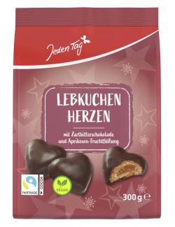 Jeden Tag Gefüllte Lebkuchen Herzen Zartbitter