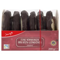 Jeden Tag Nürnberger Oblaten-Lebkuchen schokoliert