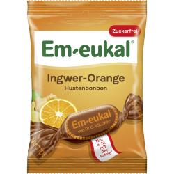 Em-eukal Hustenbonbons Ingwer-Orange zuckerfrei