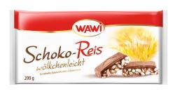 Wawi Schoko Reis Edelvollmilch Tafel