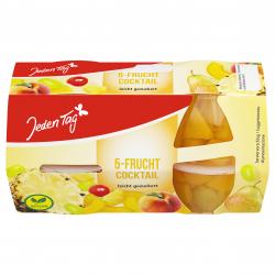 Jeden Tag 5-Frucht Cocktail leicht gezuckert