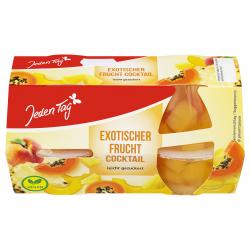 Jeden Tag Exotischer Fruchtcocktail leicht gezuckert
