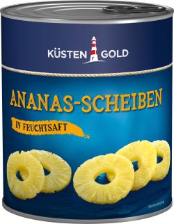 Küstengold Ananas Scheiben in Fruchtsaft