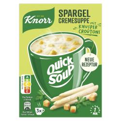 Knorr Quick Soup Spargel-Cremesuppe mit Knusper-Croûtons