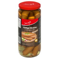 Jeden Tag Geflügelwürstchen