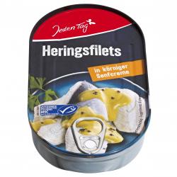 Jeden Tag Herings-Filets in körniger Senfcreme