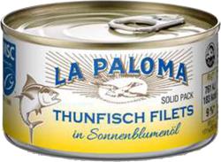 La Paloma MSC Thunfisch-Filets in Sonnenblumenöl