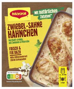 Maggi Fix Zwiebel Sahne Hähnchen