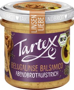 Tartex Bio Linsen Liebe Belugalinse Balsamico Abendbrotaufstrich