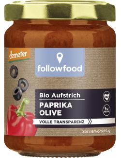 Followfood Bio Aufstrich Paprika Olive