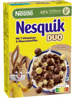 Nestlé Nesquik Duo, braune und weiße Schoko Cerealien mit Vollkorn