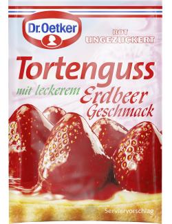 Dr. Oetker Tortenguss rot ungezuckert Erdbeer Geschmack