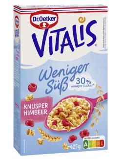 Dr. Oetker Vitalis Weniger süß Müsli Knusper Himbeere